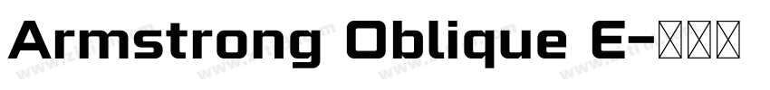 Armstrong Oblique E字体转换